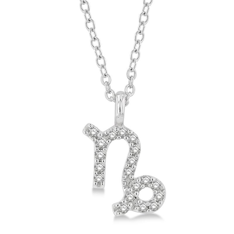 Capricorn Zodiac Diamond Ne...