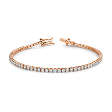 Norman Silverman Signature Tennis Bracelet in Rose Gold