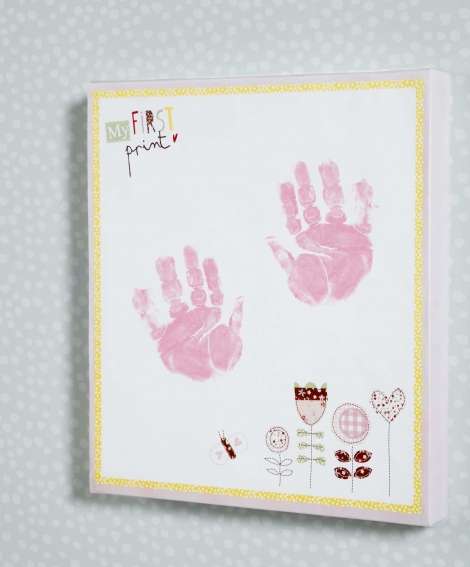 Hand & Footprint Canvas - Pink