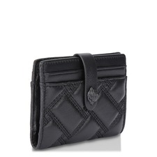 Kurt Geiger London Kensington Drench Quilted Leather Bifold Wallet, Main, color, Black