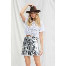 Mirrorball Mini Skirt