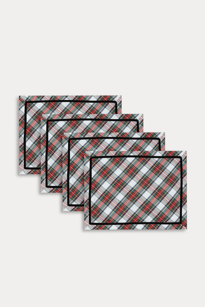 STEWART TARTAN PLACEMAT SET...