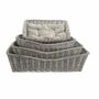 Basket Wicker With Cushion Be Nordic 50X37cm Grey Dog Bed