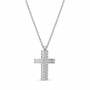 Contemporary Matte Cross Pendant