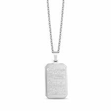 Serenity Prayer Engravable Dog Tag Pendant