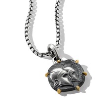 David Yurman Zodiac Amulet Pendant, Alternate, color, Silver-Gemini