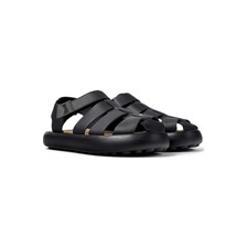 Camper Pelotas Flota Fisherman Sandal, Main, color, Black