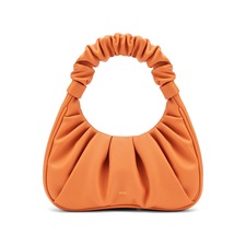 JW PEI Gabbi Ruched Faux Leather Hobo Bag, Main, color, Orange