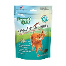 Emerald Pet Feline Dental Cat Treats Ocean Fish, 3 oz - Kwik Pets