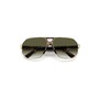 Dsquared2 63mm Aviator Sunglasses, Main, color, Gold Havana / Green Shaded