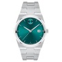 Movado Quest Bracelet Watch, 40mm, Main, color, Green/ Silver