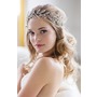 Brides &amp; Hairpins Kira Crystal Halo &amp; Sash, Main, color, 14 K Gold