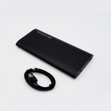 PowerGo One SS 10,000 Plus - Jet Black (with lightning cable)