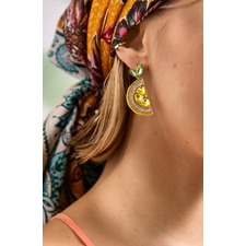 BaubleBar Main Squeeze Drop Statement Earrings, Alternate, color, Yellow