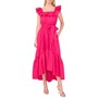 CeCe Ruffle Neck Maxi Dress, Main, color, Bright Rose Pink