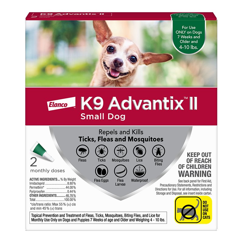 K9 Advantix II Dog Small 4-...