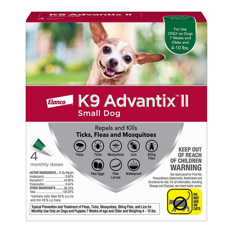 K9 Advantix II Dog Small 4-...