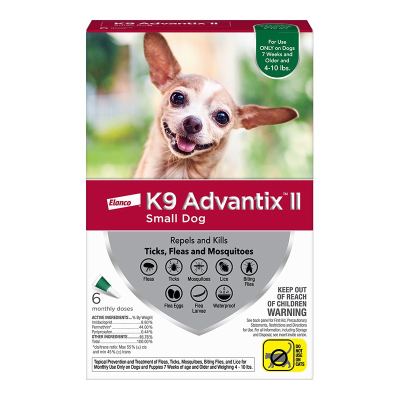K9 Advantix II Dog Small 4-...