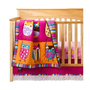ZUTANOBLUE Owl Brights 4 pc Crib Bedding Set 