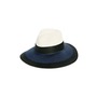 Albertus Swanepoel Helios Colorblock Straw Sun Hat, Main, color, Vanilla Black Midnight