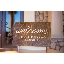 WELCOME SIGN -  RUSTIC ENTRANCE SIGN, Handmade Wooden Arts Online @ SignatureThings.com