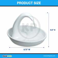 Pioneer Pet Swan Pet Drinking Fountain: 80oz Water Capacity - Kwik Pets