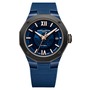 Baume &amp; Mercier Riviera 10769 Rubber Strap Watch, 42mm, Main, color, Smoked Blue Sapphire
