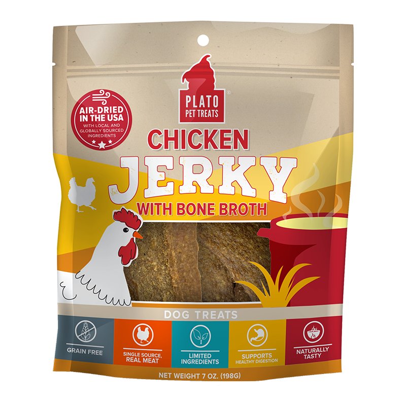 Plato Dog Jerky Chicken Wit...