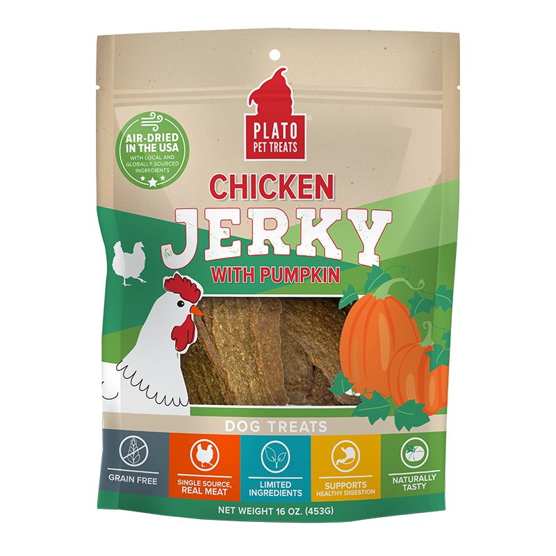 Plato Dog Jerky Chicken Wit...