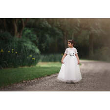 GRACIE GOWN &amp; BELT SET WHITE