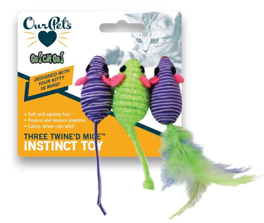 OurPets Three Twined Mice C...