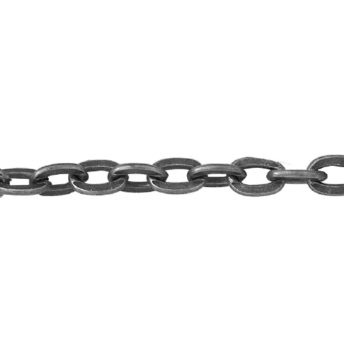 Flat cable plated brass chains