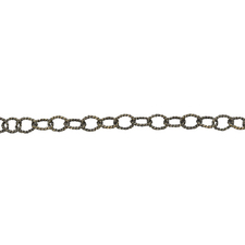 brass plated textured chains