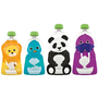Squooshi Reusable Food Pouch - Assorted sizes - 4 pk - Free Shipping