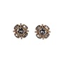 Oscar de la Renta Classic Button Stud Earrings, Main, color, Black