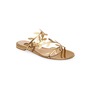 Gianvito Rossi Leaf Slide Sandal, Main, color, Metal Mekong
