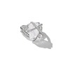 David Yurman Cable Wrap Pavé Diamond Ring, Main, color, Sterling Silver/ Crystal