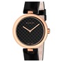 Gucci Diamantissima Leather Strap Watch, 32mm, Main, color, Black/ Gold