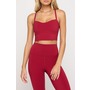 Spiritual Gangster Kelly Crop Crossback Performance Tank Top, Main, color, Berry