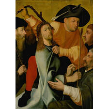 Hieronymus Bosch 1450 1516 The Mocking Of Christ 1600 follower of Bosch