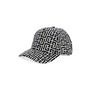Balmain Monogram Jacquard Virgin Wool Baseball Cap, Main, color, Ivory/ Black