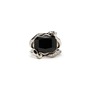 Alexander McQueen Men's Snake &amp; Skull Crystal Ring, Main, color, Jet Sw/ Sthreem
