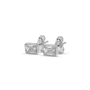 PRONG SET EMERALD CUT STUDS