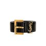Image 3 of Saint Laurent Monogramme Belt in Nero