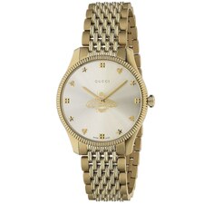Gucci Bee Watch in Yellow Gold &amp; Silver | FWRD