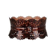 Image 1 of ALAÏA Bustier Belt in Marron