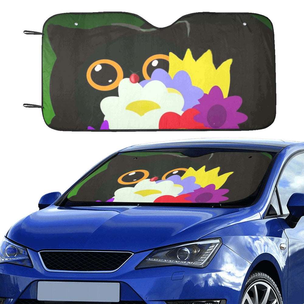 Flower Cat Car Windshield S...