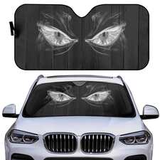 Angry Eyes Windshield Sun Shade