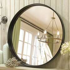 Valancia Metal Frame Round Vanity Mirror,Wall Mounted Entryway Decorative Farmhouse Modern Mirror