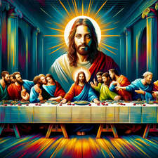 AI art new interpretation of the da Vinci last supper 1